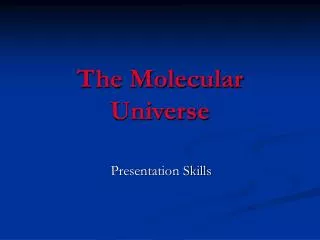 The Molecular Universe