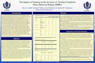 The Impact of Training on the Accuracy of Teacher-Completed Direct Behavior Ratings (DBRs)
