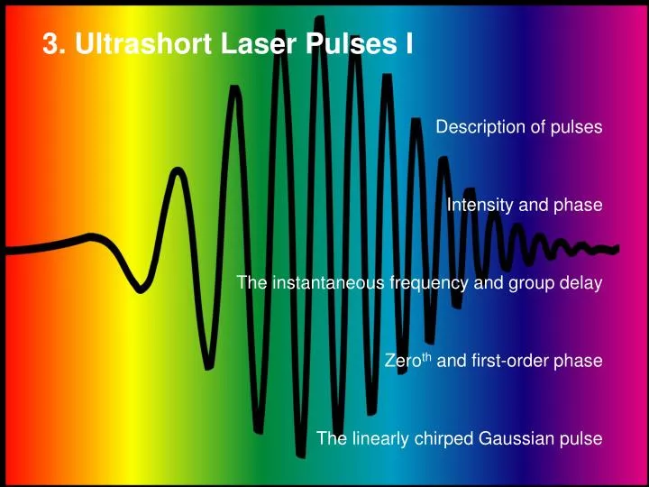 3 ultrashort laser pulses i