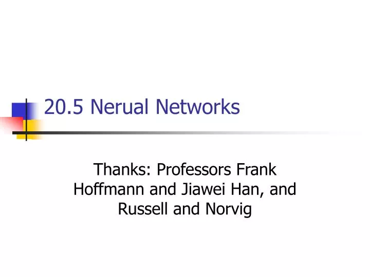 20 5 nerual networks