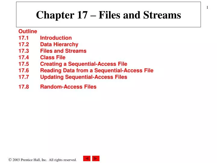 chapter 17 files and streams