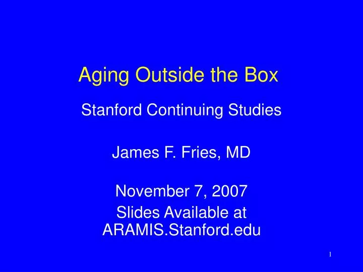 aging outside the box