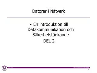 datorer i n tverk