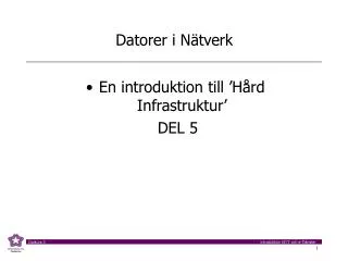 datorer i n tverk