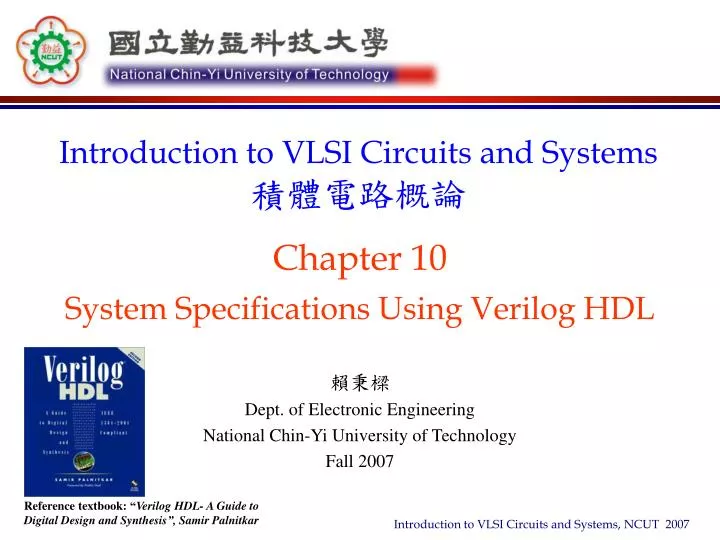 chapter 10 system specifications using verilog hdl