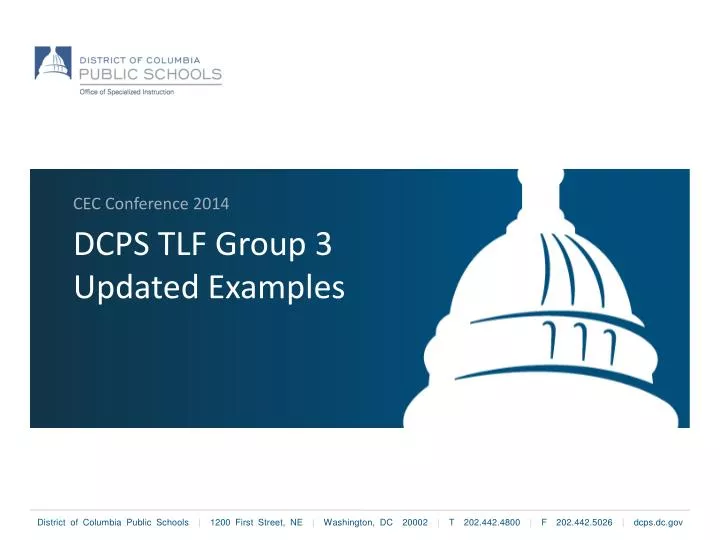 dcps tlf group 3 updated examples