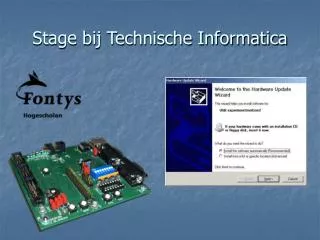 stage bij technische informatica
