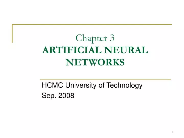 chapter 3 artificial neural networks
