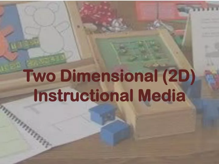 two dimensional 2d instructional media