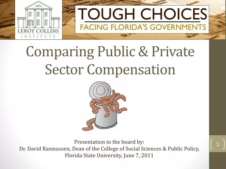 comparing public private sector compensation
