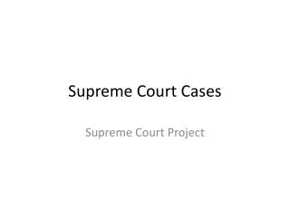 supreme court cases