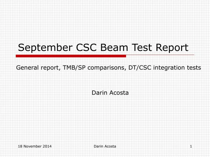 september csc beam test report