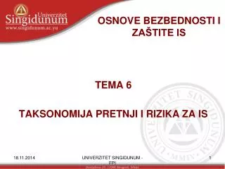 osnove bezbednosti i za tite is