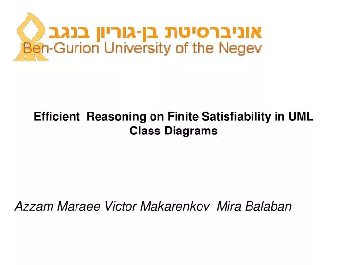 efficient reasoning on finite satisfiability in uml class diagrams