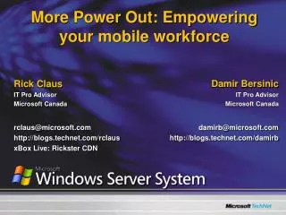 More Power Out: Empowering your mobile workforce