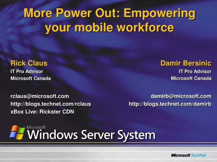more power out empowering your mobile workforce