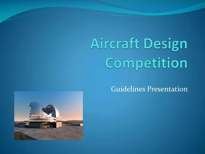 aircraft design competition