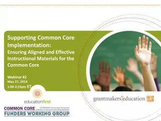 Supporting Common Core Implementation: