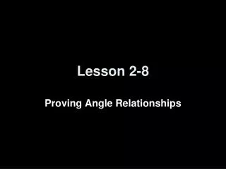Lesson 2-8