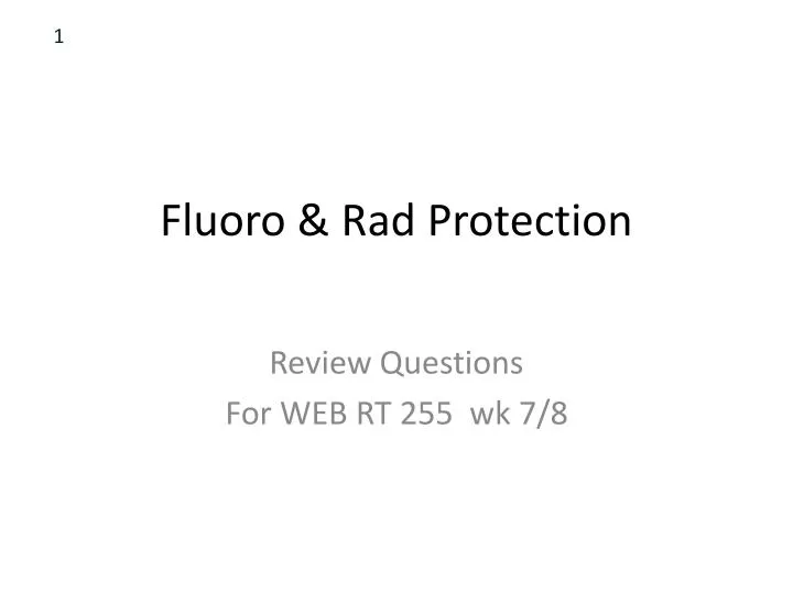 fluoro rad protection