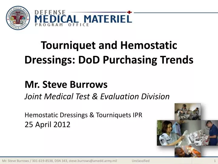 tourniquet and hemostatic dressings dod purchasing trends