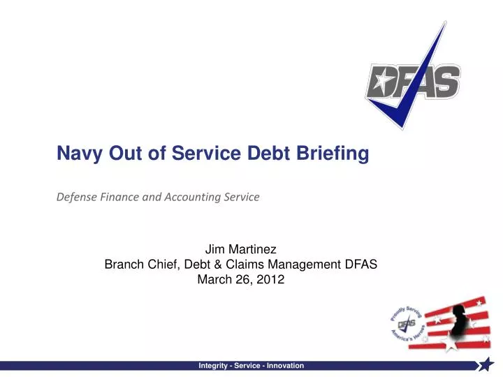 navy out of service debt briefing