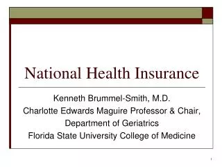 National Health Insurance