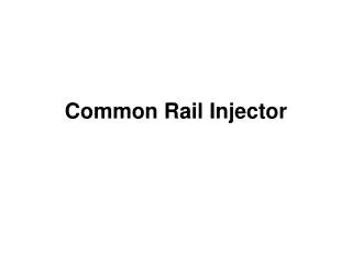 Common Rail Injector