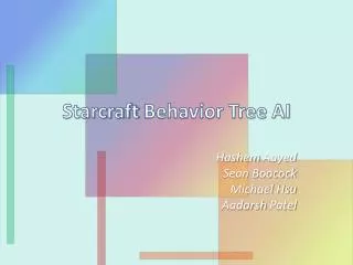Starcraft Behavior Tree AI