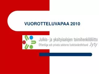 vuorotteluvapaa 2010
