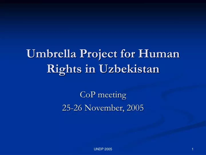 umbrella project for human rights in uzbekistan