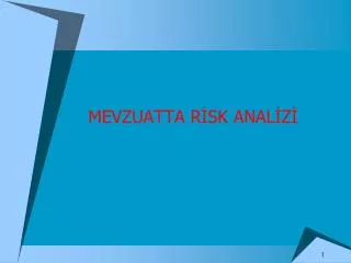 mevzuatta r sk anal z