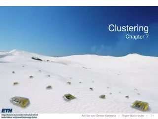 Clustering Chapter 7