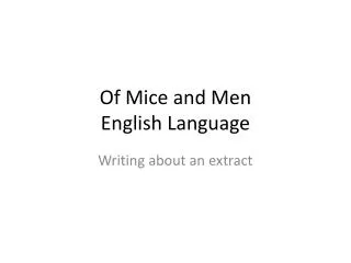 of mice and men english language