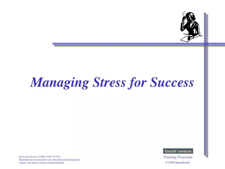 managing stress for success