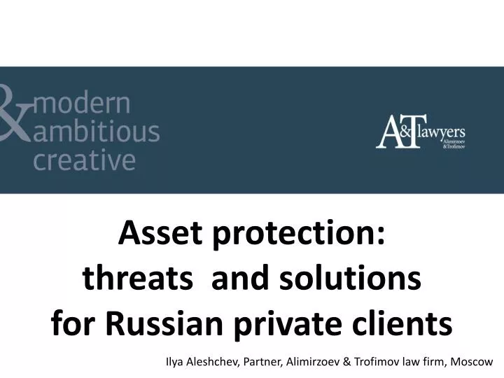 asset protection threats and solutions for russian private clients