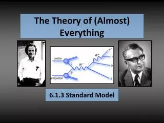 6.1.3 Standard Model