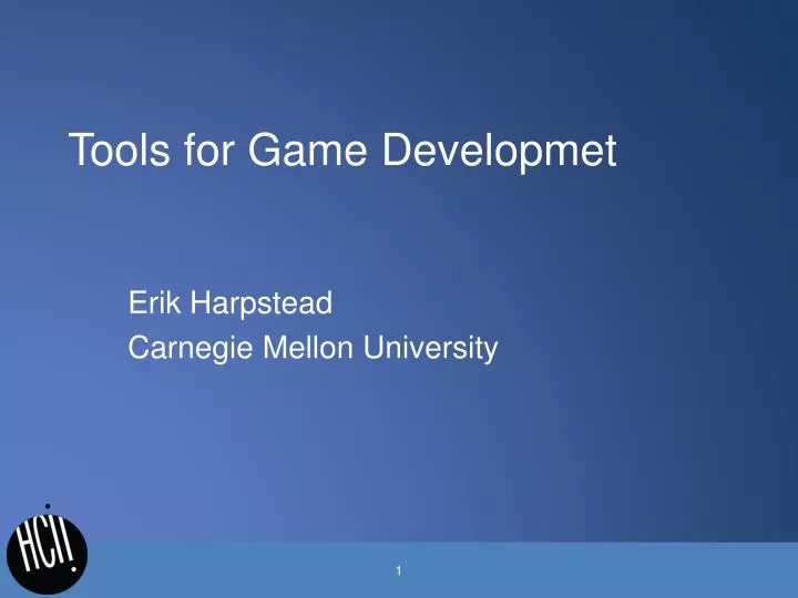 tools for game developmet