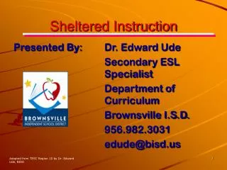 Sheltered Instruction