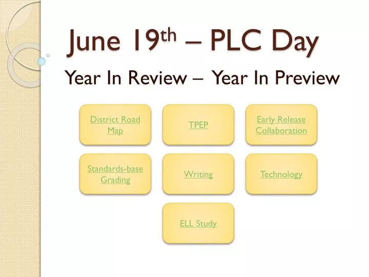 june 19 th plc day