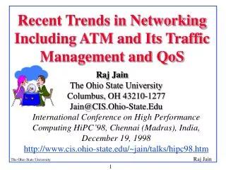 Recent Trends in Networking Including ATM and Its Traffic Management and QoS