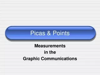 Picas &amp; Points