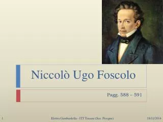 niccol ugo foscolo