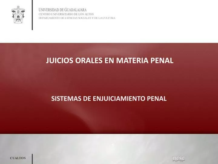 juicios orales en materia penal