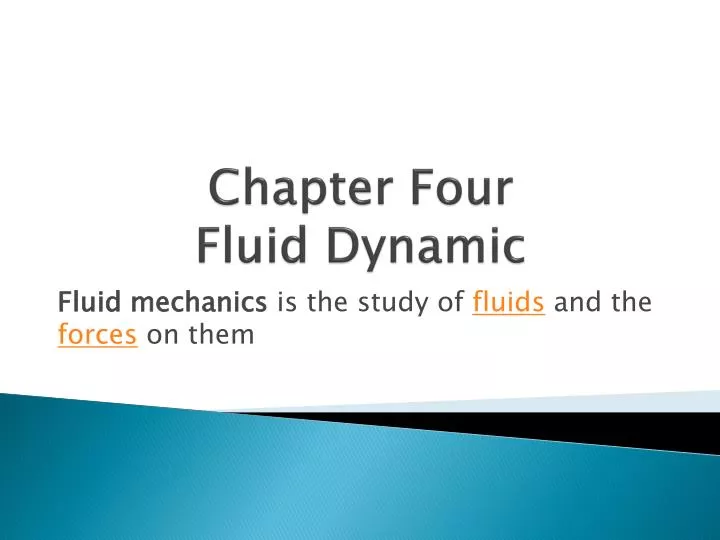 chapter four fluid dynamic