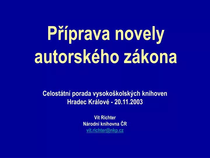 p prava novely autorsk ho z kona