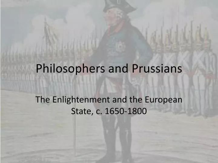 philosophers and prussians