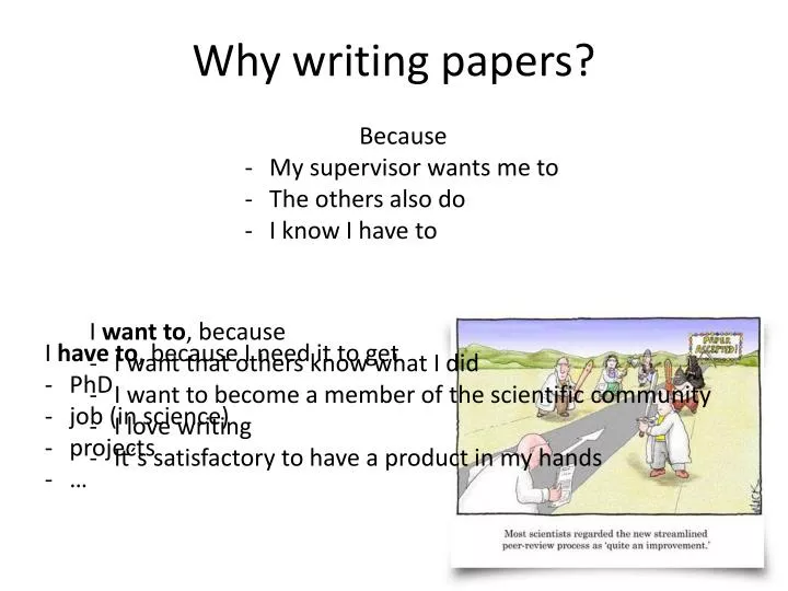 why writing papers