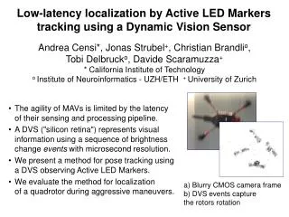 Low-latency localization by Active LED Markers tracking using a Dynamic Vision Sensor