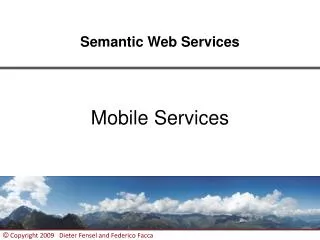 Semantic Web Services